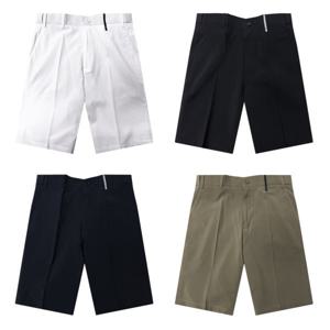 남성 허리밴딩 무지 스판 반바지 빅사이즈 슬랙스 남자 편한 여름바지