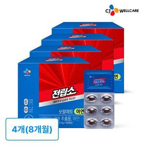 CJ 제일제당 리턴업 CJ공식 전립소 쏘팔메토 아연 4박스/8개월