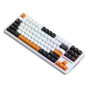 AULA F87 Pro 독거미 타란튤라 기계식 키보드 오렌지 라이트 골드축 F87