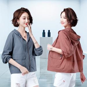 여성 여름 바람막이점퍼 초경량 후드집업 윈드브레이커