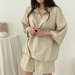1+1 썸머 샌디루프 아노락 셋업 루즈핏