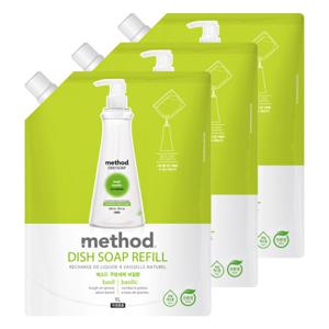 메소드 주방세제 리필 바질 1L x 3개