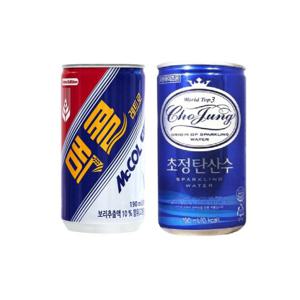 일화 맥콜/초정탄산수/ 190ml x 60캔 선택