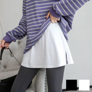 면 이너 페이크 레이어드 스커트 여름 치마 미니 여성 스커트 SKIRT1