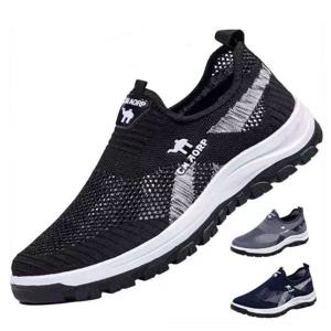 메시 남성화 여름 신상품 남성용 경량 러닝화 통기성 좋은 슬립온 스포츠화