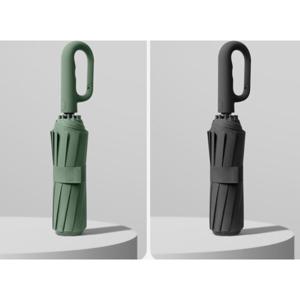 오잼 튼튼한 대형 거꾸로 3단우산 카라비너  여행 등산 골프우산