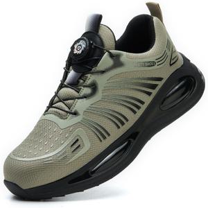 남성 다이얼 경량 안전화 자상 방지 통풍 가벼운 발편한안전화 미끄럼 방지내마모 작업화