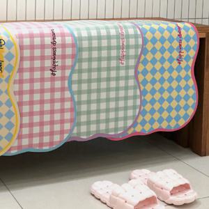 물결  빨아쓰는 규조토 발매트 욕실 주방 4color