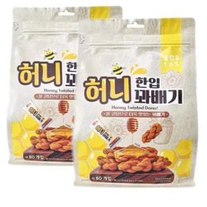 (셀러허브)한입 허니 꽈배기 520g x 2팩 (S32249248)