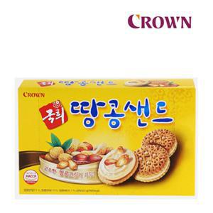 비스킷 크라운 국희땅콩샌드 372g/간식