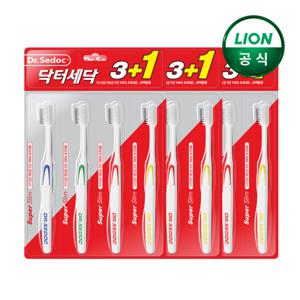 슈퍼슬림 초극세모 미세모 칫솔 3+1개x3개(총12개)