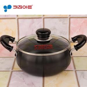 키친아트 쥬노 블랙 경질 냄비 20cm 양수