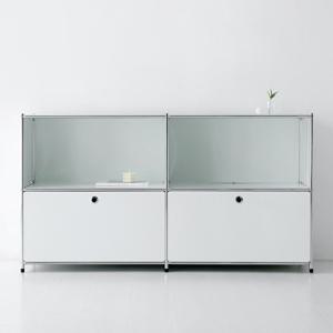 마켓비 심플리 2x2 수납장 2문 BC017