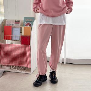 밴딩 여성 면트레이닝바지 츄리닝 와이드 팬츠 여자 가을 조거바지