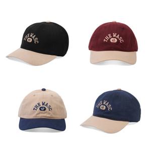 남녀공용 캐주얼 캡모자 자수 투톤 컬러 / 야구모자 심플 볼캡 러닝 운동 물놀이