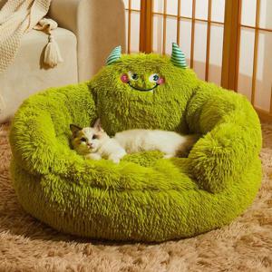 고양이 방석 특이한 원형 쿠션 둥지 캐릭터 몬스터