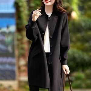 루즈핏 데일리 하프 자켓 빅사이즈 여성 코트