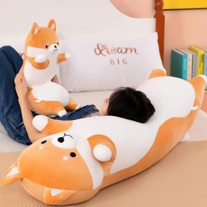 대형 모찌 인형 베개 롱 쿠션 강아지 허스키 시바견 동물 바디필로우