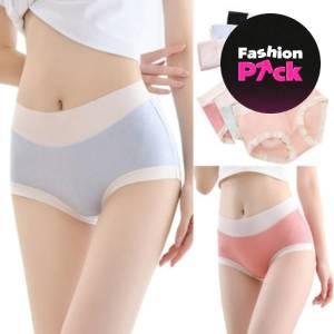 (패션픽)(15%)6장세트 9000원대/LND 앙쥬 투톤 모달 여성 팬티/요일별 데일리/개별포장/여자 속옷/언더웨어