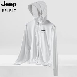 JEEP SPIRIT 지프 얇은 통기성 자외선 차단 고탄력 후드 자외선 차단 의류