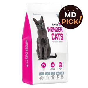 (고양이사료 15kg 특가) 원더캣츠15kg 전연령 고양이 사료(대용량) 기호성