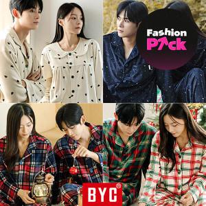 (패션픽)(15%쿠폰) BYC 외 수면 잠옷 세트 커플 극세사 기모 겨울 파자마 홈웨어 바지 남자 여성 빅사이즈