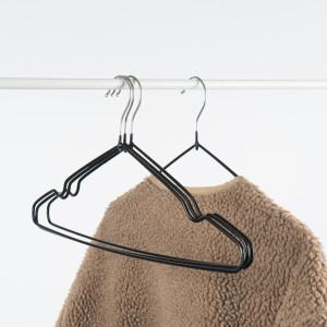 논슬립 얇은 옷걸이 미끄럼방지 가벼운 다용도 걸이 30P / 녹슬지 않는 크롬스틸 옷걸이