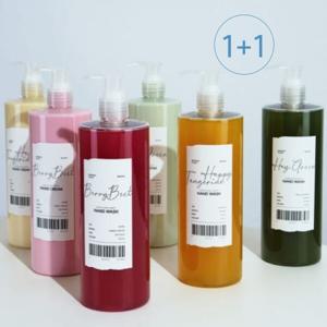 과즙팡팡 미미로린스 모먼트 플랜트 대용량 핸드워시핸드크림 8종  500ml 1+1 (+펌프)