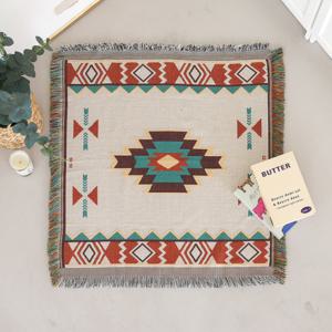 루클로 다용도 러그 캠핑 차박 소파 블랭킷 노르딕 90x90cm