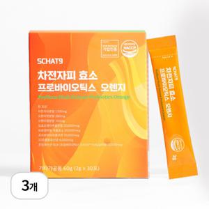 차전자피 효소 프로바이오틱스 오렌지 2g x 30포 3박스 식이섬유 쾌변