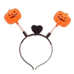 J2K 할로윈 호박 머리띠 불빛 장식 파티 이벤트