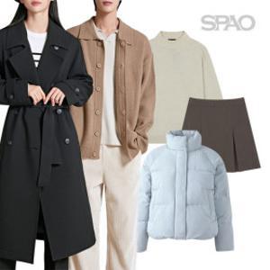 (최대35%쿠폰)겨울 신상입고 스파오 패딩/티셔츠/슬랙스/셔츠/원피스/블라우스/ACC 외 FW특가 ~91%OFF