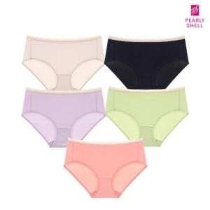 (패션픽)(15+5%중복쿠폰/무료배송)펄리쉘 데일리 코튼팬티 5종세트
