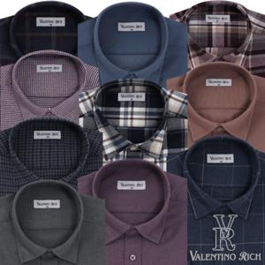 남성기모셔츠 남자겨울남방 모직 빅사이즈 체크셔츠 기모와이셔츠