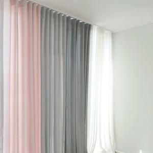이홈 파스텔 커튼 거실커텐 형상기억 맞춤제작 가로260x세로240