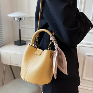 버킷백 여성 미니 토트백 크로스백 핸드백 숄더백 미니백 손가방 여행 여자 가죽 직장인 외출 가방 M924082