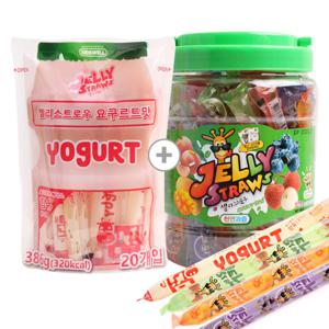 젤리스트로우 800g(42입)+요구르트맛 20입 / 얼려먹는 젤리 짜먹는젤리