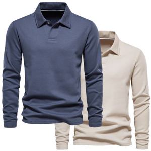 특양면 남자 원버튼 긴팔 카라 티셔츠 중년 남성 가을 겨울 기능성 PK 긴팔티 카라티 맨투맨 폴로 셔츠MY12