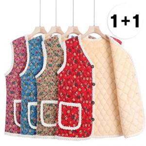 1+1 프리미엄 촌캉스 보온 융털조끼 베스트 조끼(4color)