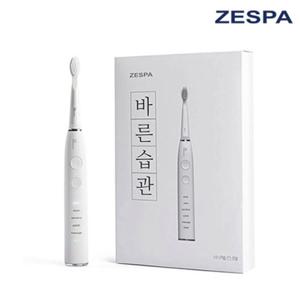 제스파 바른습관 음파 전동칫솔 + 칫솔모 5개 1세트 / ZPL3005 (1분당 40000회 이상 진동)