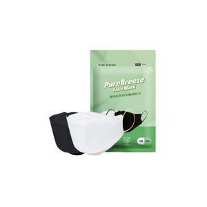 50매 KF94 퓨어브리즈 마스크 화이트 블랙 대형 숨쉬기편한 여름마스크