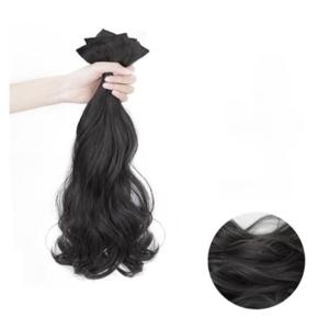 J2K 헤어피스 붙임머리 부분가발 긴머리 똑딱핀 3pcs