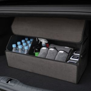 엠노블 차량용 스웨이드 트렁크정리함 자동차 수납함 SUV 신발장 세차가방 세차툴백 박스