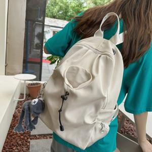 에쥬아 대용량 학생 가방 가벼운 백팩 고등학생 무지 방수 여행 가방