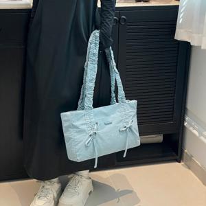 컬러풀 폭스 한소희 달콤한 작은 청신한 잎사귀 한 어깨 여자 가방 대용량 끈