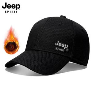 JEEP SPIRIT 남성 겨울 야구모자 야외 스포츠 따뜻한 기모 모자