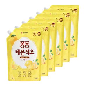 퐁퐁 레몬식초 주방세제 1.2L 6개