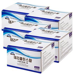 태리 일회용 알콜솜 500매 태리클린스왑(에탄올) 국내생산 개별포장 100매 x5박스