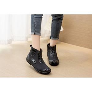여성 패션 스타일 짧은 숏 미끄럼방지 레인부츠 장화