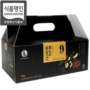 강봉석 명인조청 프리미엄 블랙 영양바 25gx25개 / 9가지 하루견과 / 전통과자 한과 명절선물세트 강정바